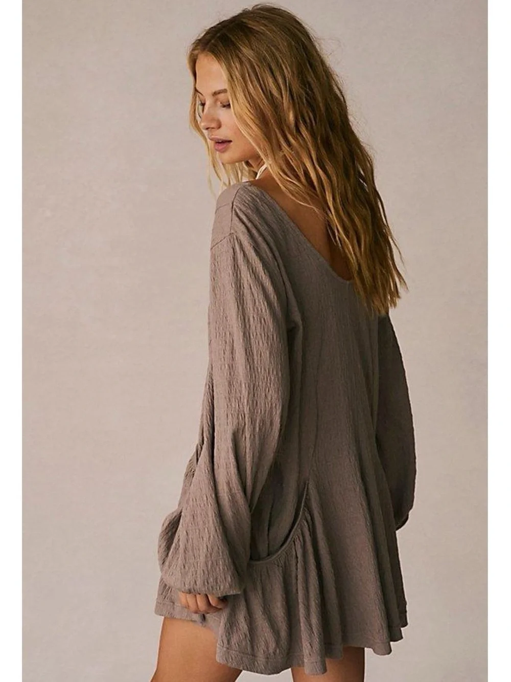 Free People Beach Bayside Mini Dress in brown size medium